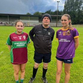 Maria Godzic with Ref Seamus Regan