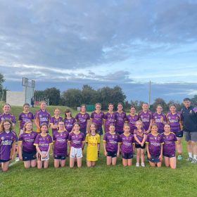 21st Aug Thursday evening seen the Gaels girls travel to woodmount to take on Padraig Pearses ! Both teams started brightly with very little separating them at half time, Pearses having the lead ! The second half performance by both teams was immense , full of desire , action with neither team giving up. In the end Pearses took a narrow win ! This group of girls should be very proud and really showed their progression over the year with such a great performance! 🟣🟡