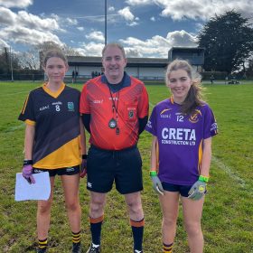 Round 1 Division Leagie LGFA U16 Four Roads 2-10. Ros Gael 3-7 Drawn March Great workout for first day out Girls