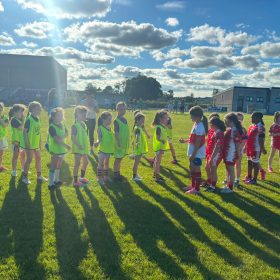 23rd June U8 LGFA Blitz Tonight ☀️🏐 A big thank you to all the teams who joined us this evening — Roscommon Gaels, St Faithleachs and Kilbride . We were blessed with a beautiful evening in the sunshine, and it was great to see so many young girls enjoying their football. There were brilliant matches, lots of fun, and plenty of skill and enthusiasm on display throughout the evening. Thanks to all the parents and coaches from every team for their support and encouragement, and to our own Under-16 Go Games referee, Anna, for officiating the games. Most importantly, the girls had a fantastic time, which is what it’s all about!