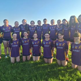 25th May Our first U14 camogie match of the season took place in Lisnamult basked in sunshine! Each player was fantastic and the work ethic and teamwork were rewarded with a well deserved win